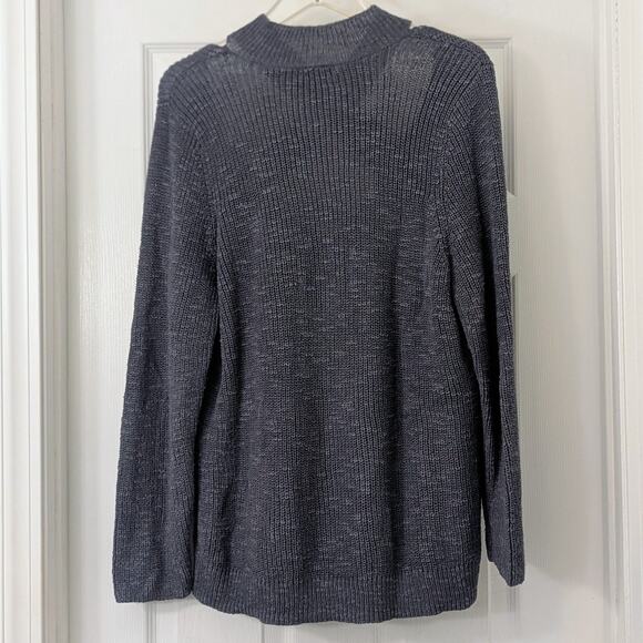 Torrid Criss-Cross Front Sweater – Blue/Grey – Size 2 (XXL) - Picture 2 of 3